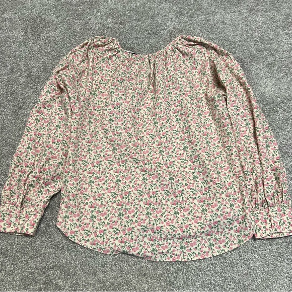 English Factory Blouse Size Medium Pink Ditsy Floral Long Sleeve Maxine - Picture 6 of 8